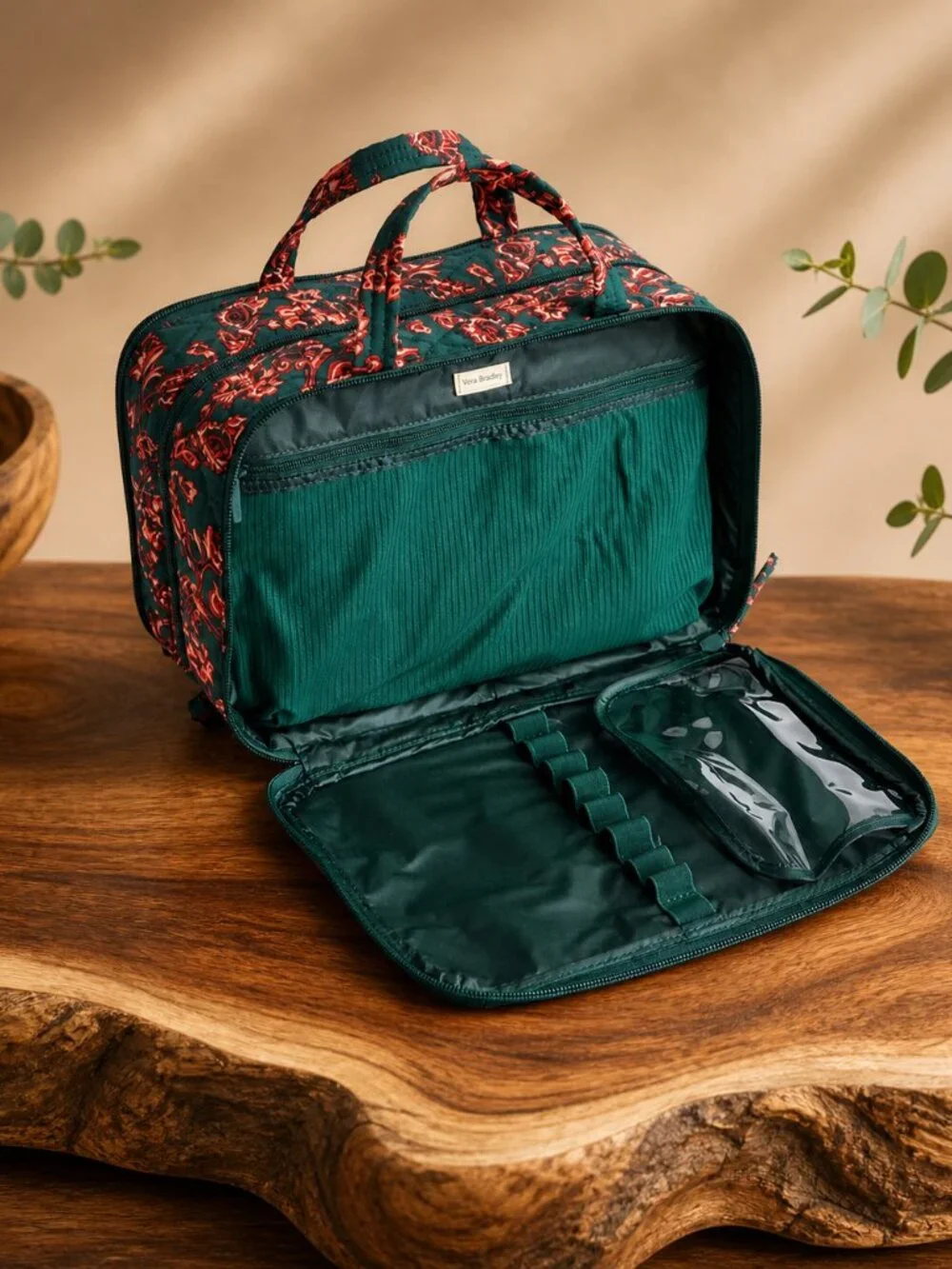 Vera Bradley Ultimate Travel Case Victorian Vines Premium Cotton NWT